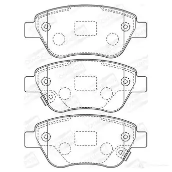 Тормозные колодки дисковые, комплект CHAMPION 4060426046187 1208738151 573652CH 4T7P L - Изображение 1