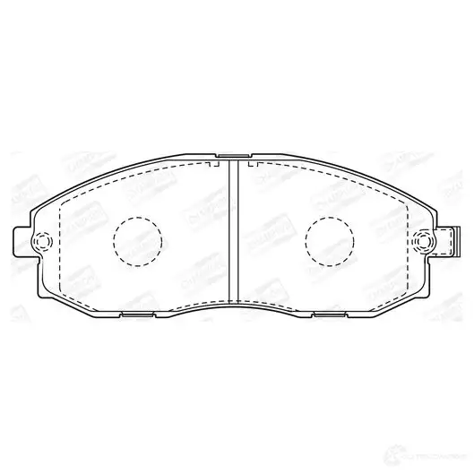 Тормозные колодки дисковые, комплект CHAMPION 1208730245 572442CH N0M YA 4060426041922 - Изображение 1