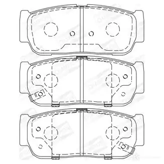 Тормозные колодки, комплект CHAMPION HYXXS EY 4060426047115 1208738343 573686ch