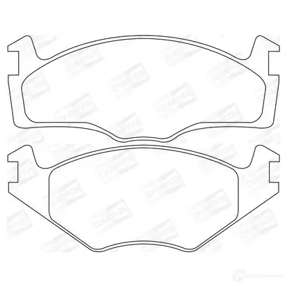 Тормозные колодки дисковые, комплект CHAMPION 1208725709 571848CH 6U DR5 4060426040420 - Изображение 1