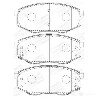 Тормозные колодки, комплект CHAMPION 8GDH BOP 4060426047078 573463ch 1208737829 изображение 0