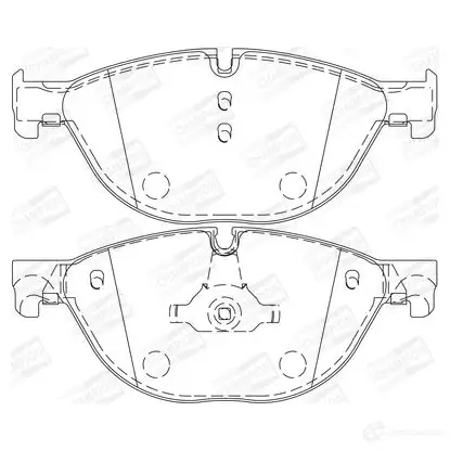 Тормозные колодки дисковые, комплект CHAMPION 1X AVUSJ 1208736149 573292CH 4060426045470 - Изображение 1