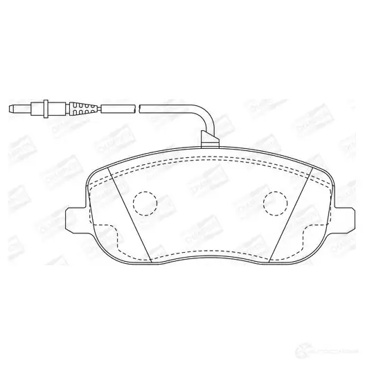 Тормозные колодки дисковые, комплект CHAMPION M6 20HL6 573096CH 4060426042226 1208733635 - Изображение 1