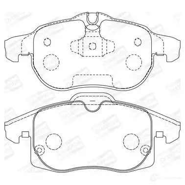 Тормозные колодки дисковые, комплект CHAMPION 4060426045067 573089CH YP K9E 1208733559 - Изображение 1
