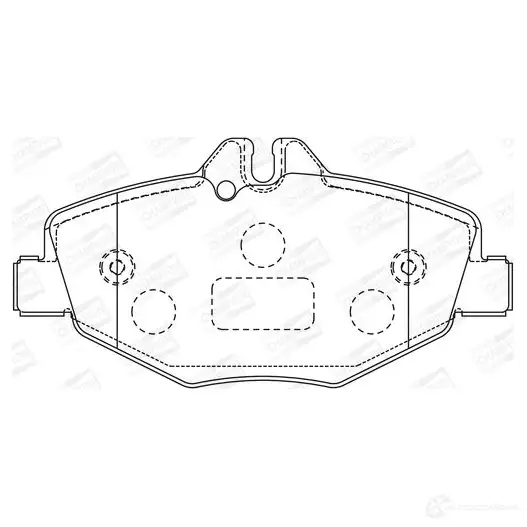 Тормозные колодки дисковые, комплект CHAMPION AI ZT9VN 4060426041410 573091CH 1208733601 - Изображение 1