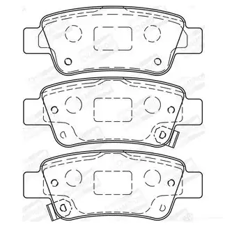 Тормозные колодки дисковые, комплект CHAMPION X1R3G NZ 1208731843 4060426045272 572606CH изображение 0