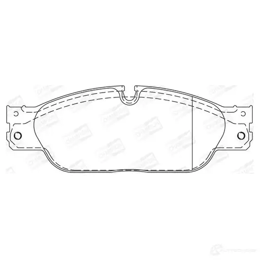 Тормозные колодки дисковые, комплект CHAMPION 4060426043049 CI 1J2 573023CH 1208732671 - Изображение 1