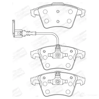 Тормозные колодки дисковые, комплект CHAMPION 4060426042691 JHR6 U9E 573160CH 1208734433 изображение 0