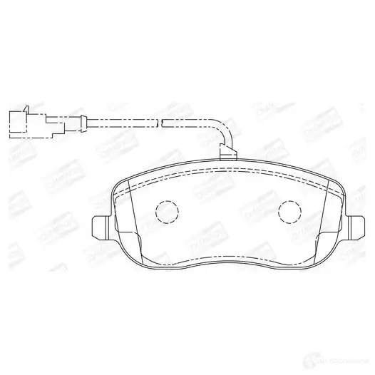 Тормозные колодки дисковые, комплект CHAMPION 1208735073 OML4 T 573217CH 4060426043384 изображение 0