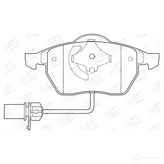 Тормозные колодки дисковые, комплект CHAMPION V0B5GD Z 571982CH 1208727293 4060426041014 - Изображение 1