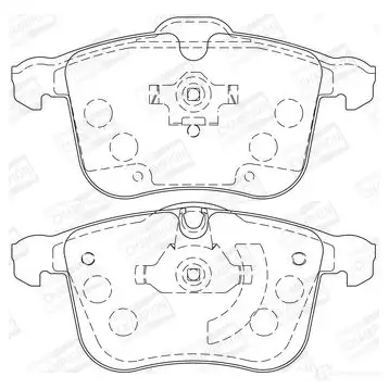 Тормозные колодки дисковые, комплект CHAMPION 1208733569 573090CH YV E6Y 4060426043575 изображение 0