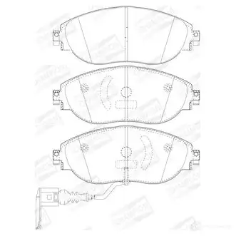 Тормозные колодки дисковые, комплект CHAMPION KYEJ2X K 573418CH 1208737541 4060426046002 - Изображение 1