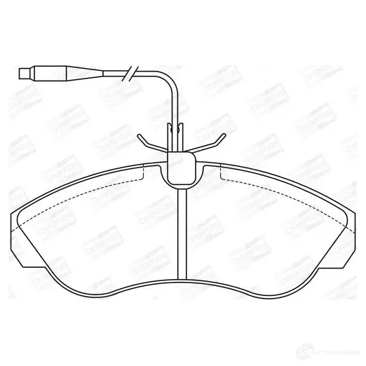 Тормозные колодки дисковые, комплект CHAMPION 571840CH XWJ8G4 K 4060426040086 1208725583 - Изображение 1