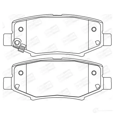Тормозные колодки дисковые, комплект CHAMPION WE5 E6 1208736483 573323CH 4060426045333 - Изображение 1