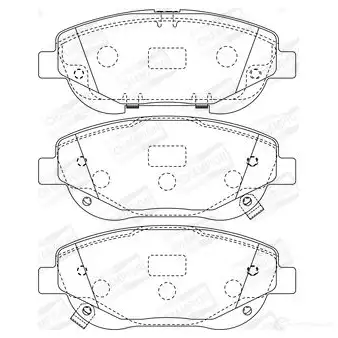 Тормозные колодки дисковые, комплект CHAMPION 573631CH 4060426046699 3UF IV 1208738029 - Изображение 1