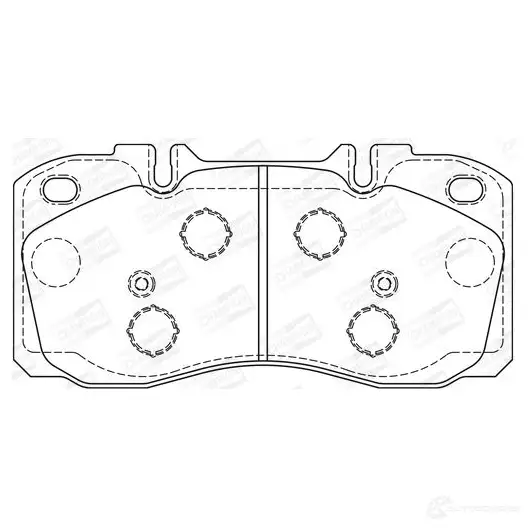 Тормозные колодки дисковые, комплект CHAMPION 1208738929 G XDVEZ 4060426044510 573741CH - Изображение 1