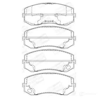 Тормозные колодки дисковые, комплект CHAMPION 4060426045609 1C GPL 1208739031 573752CH - Изображение 1