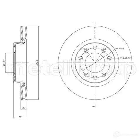 Тормозной диск CIFAM RBS 6L 8001765c 1437323655 изображение 0