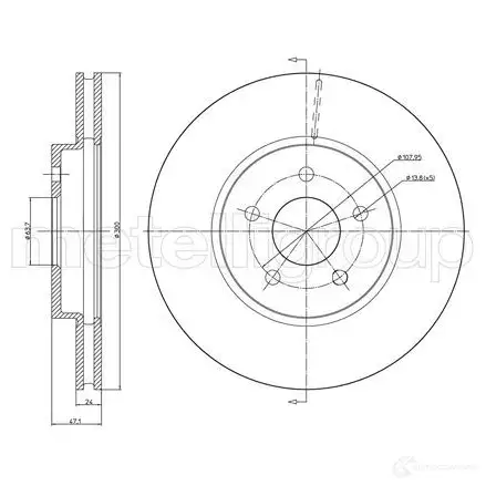 Тормозной диск CIFAM 800684c 8032747101254 OMWJ T 2466952 - Изображение 1