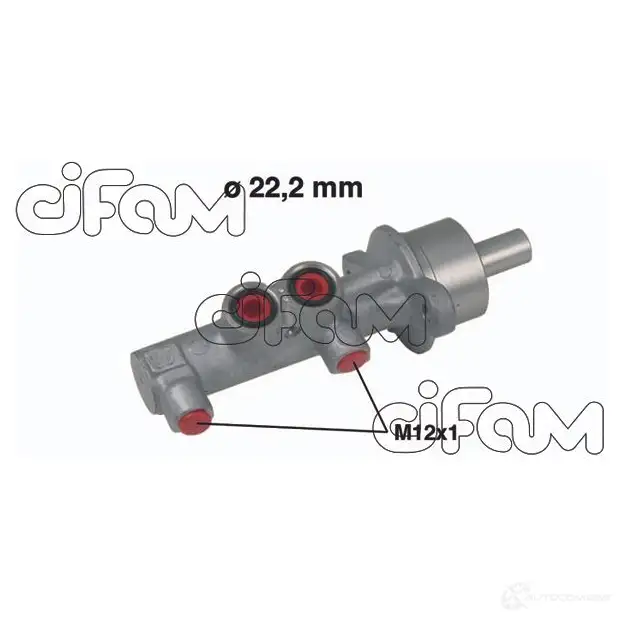 Главный тормозной цилиндр CIFAM 202540 8032747075067 2462692 U CT9ABR изображение 0