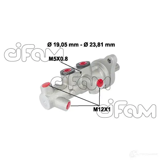 Главный тормозной цилиндр CIFAM V5 TV0O5 8032747075944 2462766 202626 изображение 0