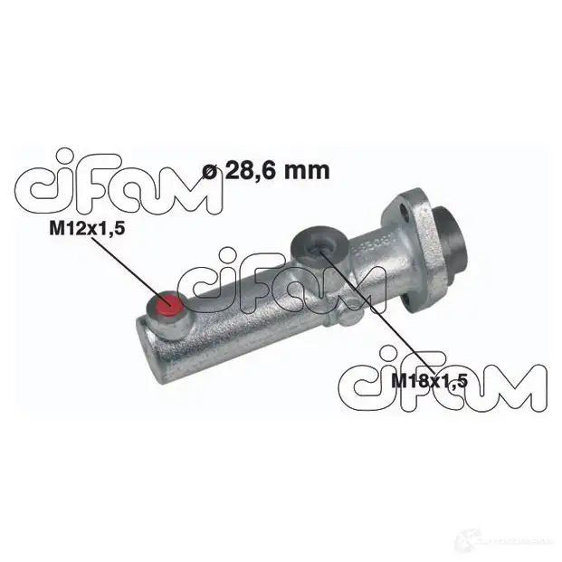 Главный тормозной цилиндр CIFAM 2462395 202152 8032747071311 KS L80 изображение 0