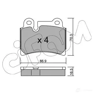 Тормозные колодки, комплект CIFAM 2468305 V7MVN 2409 7 8226600