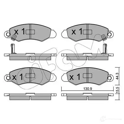 Тормозные колодки, комплект CIFAM 23047 2467991 23 046 8224180