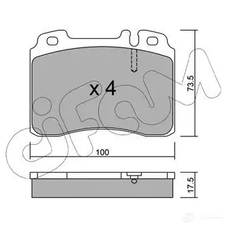Тормозные колодки, комплект CIFAM 2468316 2 1153 8226670 GT6VJAE изображение 0
