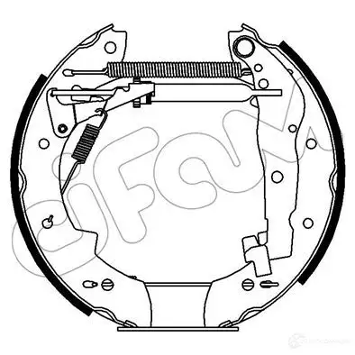 Барабанные тормозные колодки, комплект CIFAM 8032747167328 151388 2461516 72SAP 3