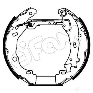 Барабанные тормозные колодки, комплект CIFAM 151190 1W UL5 8032747042663 2461324