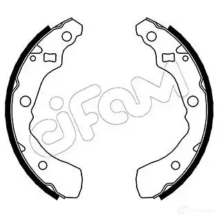 Барабанные тормозные колодки, комплект CIFAM 8032747013915 153041 2461629 2MOY A9C
