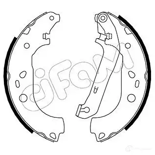 Барабанные тормозные колодки, комплект CIFAM 2461732 8032747016138 R3D Z1C 153142