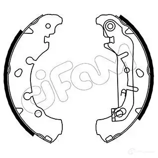 Барабанные тормозные колодки, комплект CIFAM HDAJ Z9 153136 8032747016015 2461728