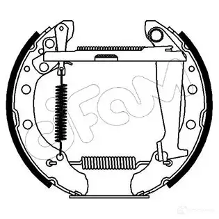 Барабанные тормозные колодки, комплект CIFAM 8032747060834 0VRM H 151085 2461225