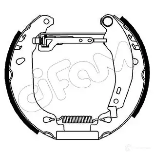 Барабанные тормозные колодки, комплект CIFAM 2461149 151004 8032747060025 KBF D2FP
