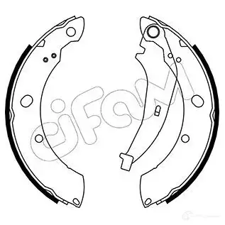 Барабанные тормозные колодки, комплект CIFAM D52 QG 153481 8032747099636 2462124