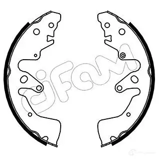 Барабанные тормозные колодки, комплект CIFAM D A7TC 2462042 153407 8032747022320