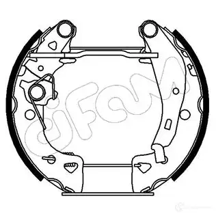 Барабанные тормозные колодки, комплект CIFAM 8032747060001 4ZU J9 2461147 151001 изображение 0