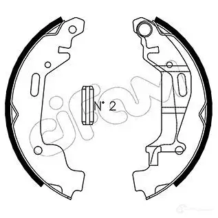 Барабанные тормозные колодки, комплект CIFAM 8032747020227 153314 2461938 CFCJCC 2 изображение 0