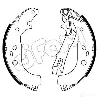 Барабанные тормозные колодки, комплект CIFAM 153099 2461692 8032747015247 3S IC3