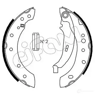 Барабанные тормозные колодки, комплект CIFAM 153332 F9W DXSX 2461961 8032747020593