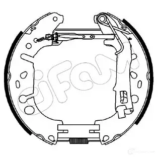 Барабанные тормозные колодки, комплект CIFAM 8032747043325 2461357 QK HZ4N 151224