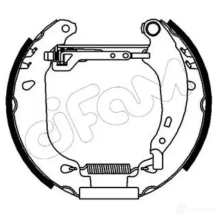 Барабанные тормозные колодки, комплект CIFAM 2461237 SA 38LK6 8032747060964 151098