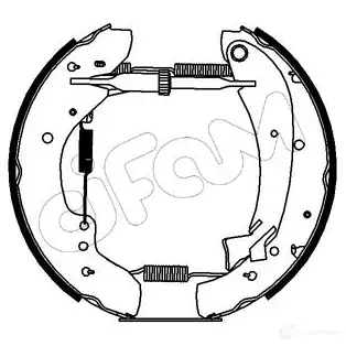 Барабанные тормозные колодки, комплект CIFAM 2461215 151073 8032747060711 0 YISQ изображение 0