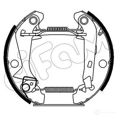 Барабанные тормозные колодки, комплект CIFAM 151373 8032747167069 2461503 R OU7ED изображение 0