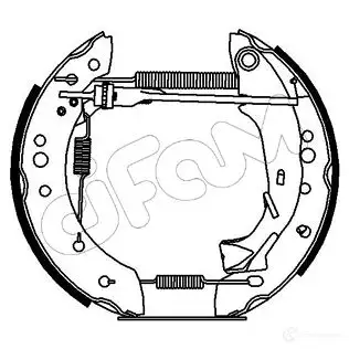 Барабанные тормозные колодки, комплект CIFAM 8032747042182 6SV4I 8 151165 2461300 изображение 0