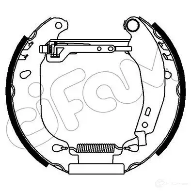 Барабанные тормозные колодки, комплект CIFAM 8032747167564 151400 EKW3 Y 2461527