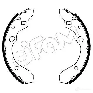 Барабанные тормозные колодки, комплект CIFAM 8032747017616 2461811 AUVUXW 7 153210