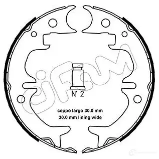 Тормозные колодки ручника, комплект CIFAM 8032747023228 2462079 1 XE6F 153444 изображение 0